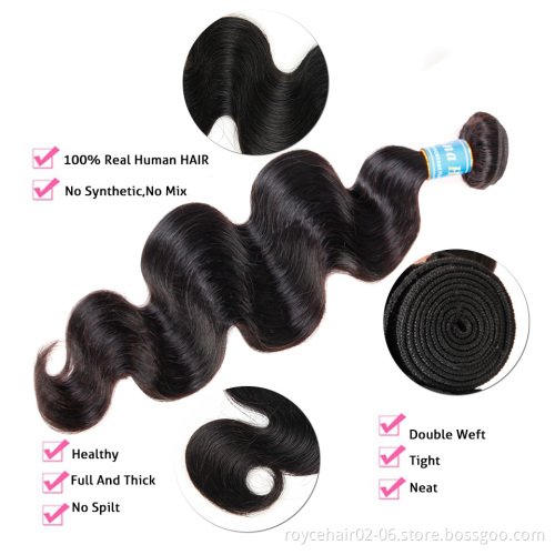 Grade 8A Virgin Cuticle Aligned Body Wave 360 Lace Frontal Closure, European Hair Brazilian Hair Human Hair Weaves 3 Bundles